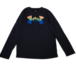 Under Armour Black Shirt with Vibrant Logo